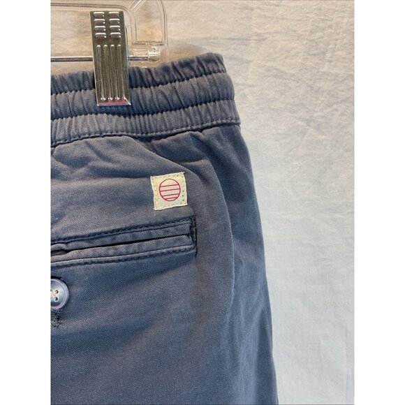 NEW Marine Layer Jogger Pants Mens LG Slim Fit Org‎ Cotton Stretch Washed BLUE - Picture 3 of 10
